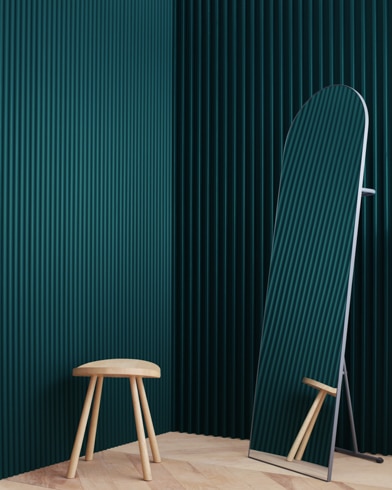 Mur peint en Bleu Oasis 2049-20